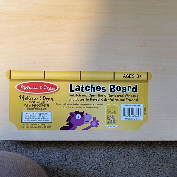 Melissa & Doug Wooden Latches Activity Board - Picture 4 of 5